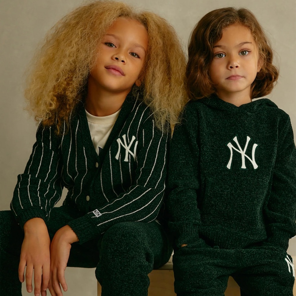 Kith Kids Baby MLB New York Yankees Chenille Hoodie and Pant Size 4/5